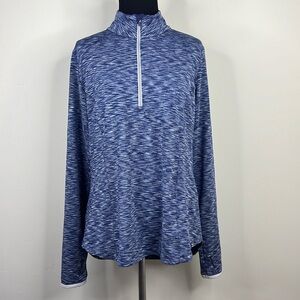 ZERO RESTRICTIONS Performance Half Zip Golf/ Tennis Longsleeve Top L